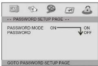 Ferguson DVD180 - Paramètres mot de passer - 1