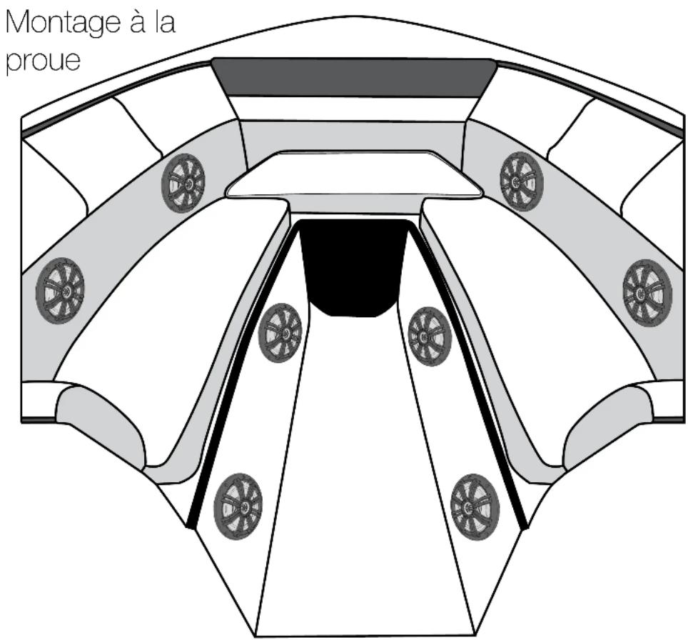 KICKER 48KMXL65 - Fixez le haut-parleur à l'emplacement souhaité. Emplacements potentiels pour le montage des haut-parleurs coaxiaux KMXL - 2