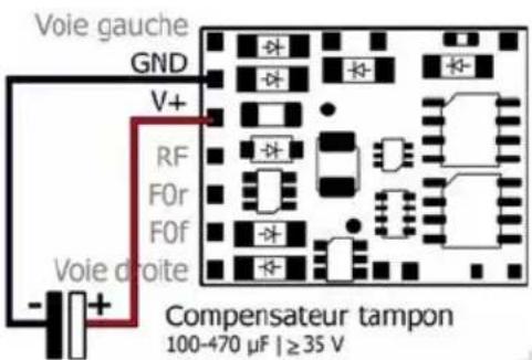 Tams Elektronik LDG42.2 - Connexion d'un condensateur tampon - 1