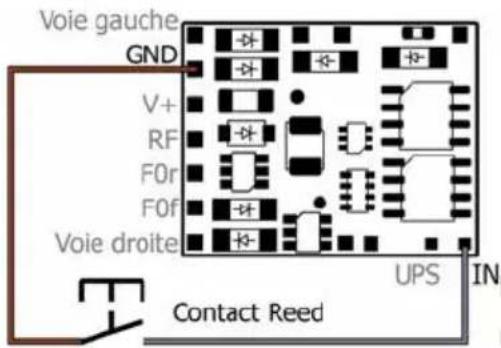 Tams Elektronik LDG42.2 - Connexion d'un contact reed - 2