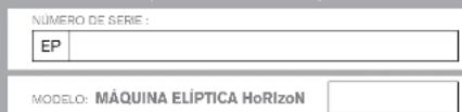 Horizon Fitness CE5.2 - WARNING - 1