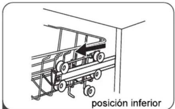 EDESA EDB6241I SL - Ajuste de la cesta superior - 1