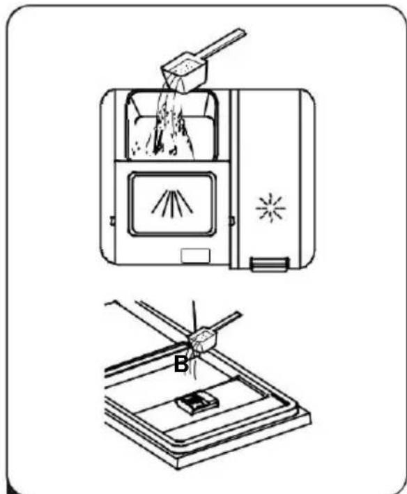 EDESA EDB6241I SL - Einstellen des Klarspülerbehälters - 2