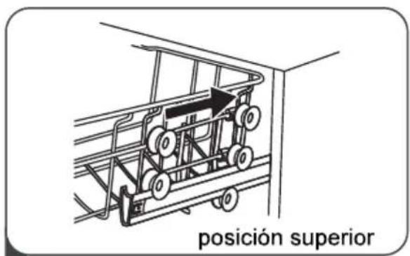 EDESA EDB6241I SL - Ajuste de la cesta superior - 4