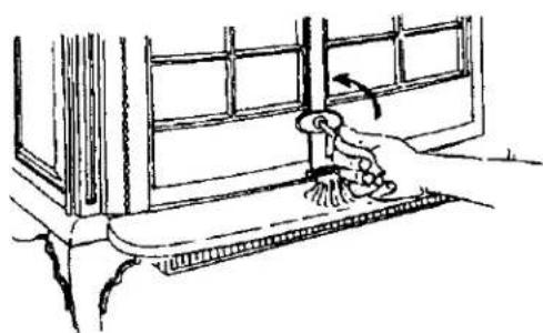 Jøtul 12 Firelight - Loquet de porte avant - 1