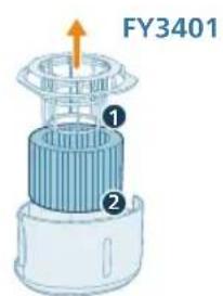 PHILIPS AC3420 - Replacing the humidification filter - 3