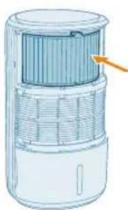 PHILIPS AC3420 - Rengöra reningsfiltrets yta - 5