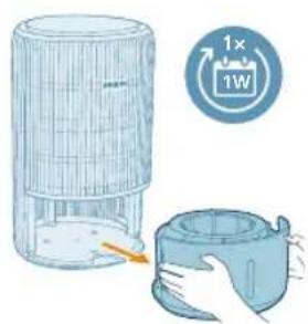 PHILIPS AC3420 - Kaθαρισμός του φίλτρου ὄνρανός - 2