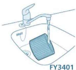 PHILIPS AC3420 - Kaθαρισμός του φίλτρου ὄνρανός - 5