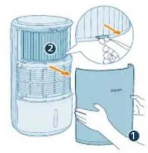 PHILIPS AC3420 - Puhastusfiltri asendamine - 3