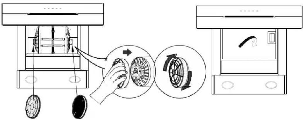 CIARRA CBCB6736C - Installation von Aktivkohlefiltern (UMLUFT): - 2