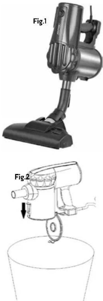 MPM MOD74 - PARKING THE VACUUM CLEANER IN THE WALL MOUNT - 1