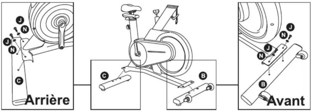 COSTWAY SP37612 - Utilisation du levier de réglage de la hauteur - 3