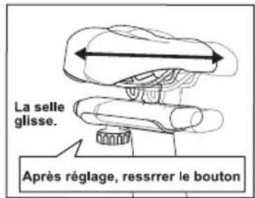 COSTWAY SP37612 - Réglage horizontal de la selle - 2