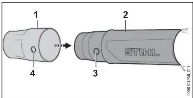 STIHL BGA 250 - Duse anbauen und abbauen - 1