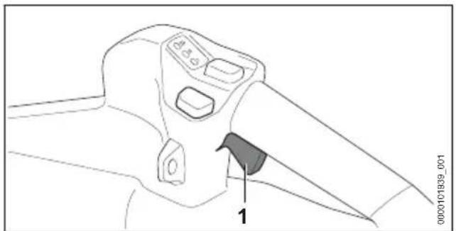 STIHL BGA 250 - Switching on the blower - 1