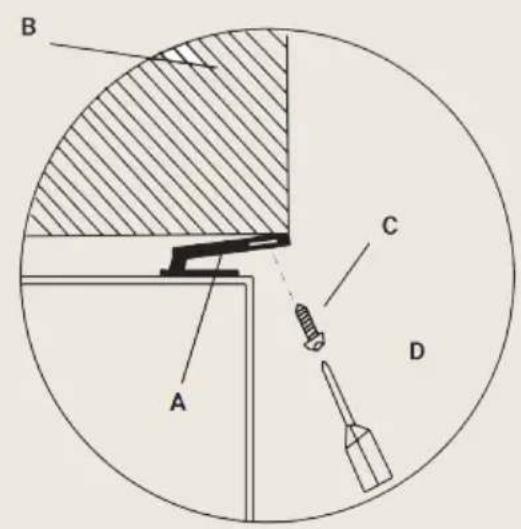BORETTI Milano MLWC88 - Fixation du support supérieur - 2