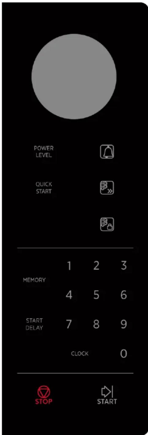 HOOVER HPMW25STB - PAINEL DE CONTROLO - 1