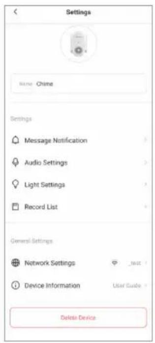 EZVIZ CP3 - Paramètres de sonnerie - 1