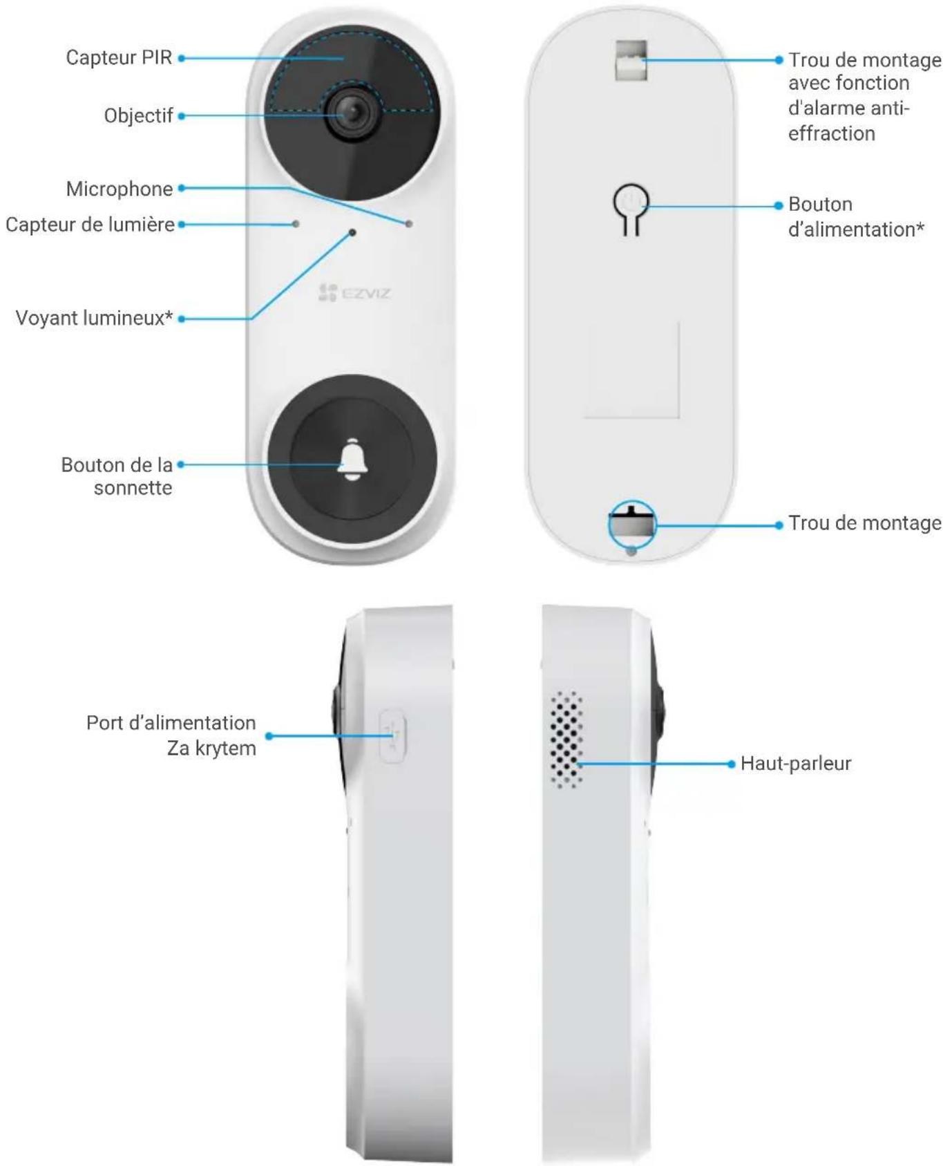 EZVIZ CP3 - Sonnette - 1