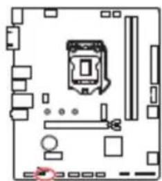 MSI PRO H510MB - JRGB1:ConnecteurLEDRGB - 1