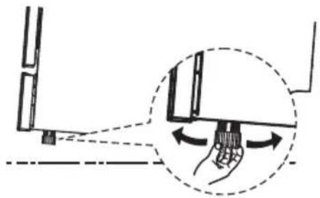 VEDETTE VFP337ES - Levelling the appliance - 1