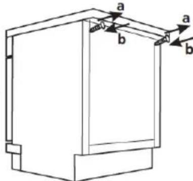 VEDETTE VFP337ES - Type 2 : Installation sous un plan de travail - 1