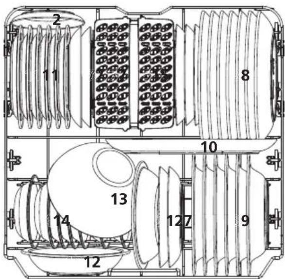 VEDETTE VFP337ES - Lower basket: - 1