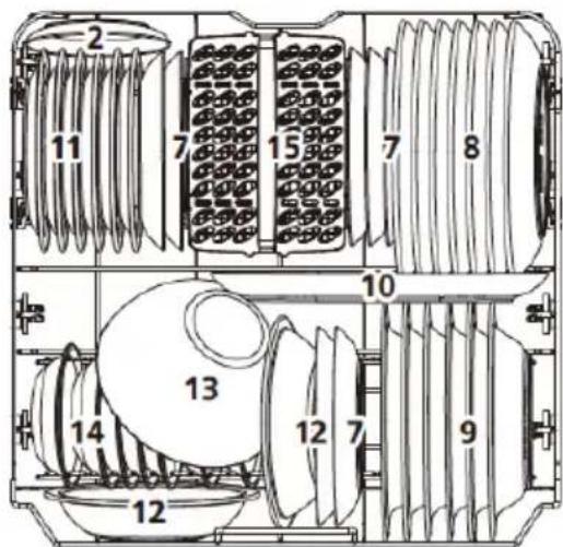 VEDETTE VFP337ES - Panier du bas : - 1