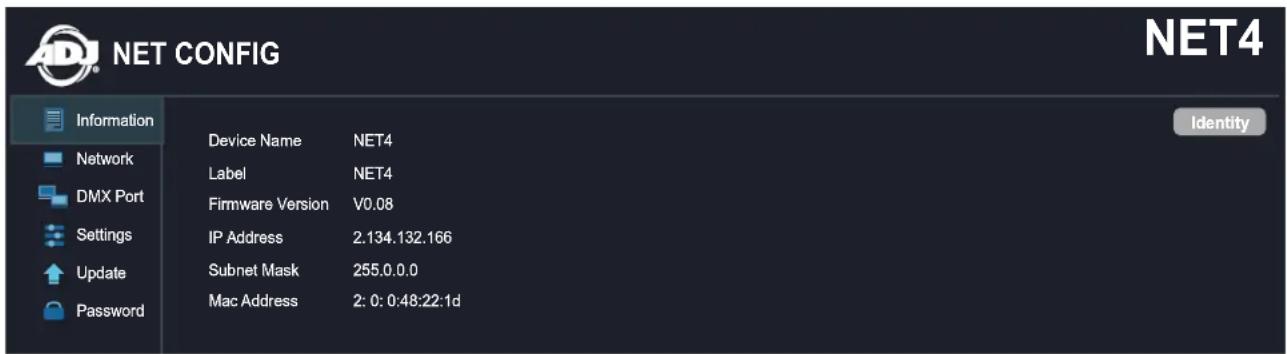 Adj NET 4 - Mode statique - 3