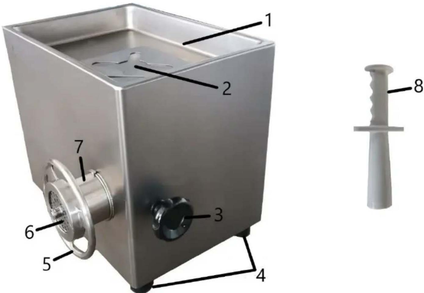 Royal Catering RCFW 390PRO - Beskrivelse af apparatet - 1