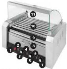 Royal Catering RCHG9WO - VOR INBETRIEBNAHME MULLS DIE ANLEITUNG GENAU DURCHGELESEN UND VERSTANDEN WERDEN. - 8