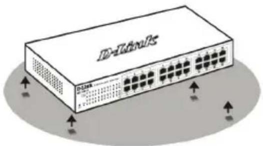 D-LINK DGS110008 - Pemasangan di atas meja atau papan - 1