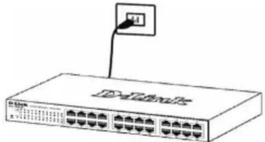 D-LINK DGS110008 - Fase 3 – Collegamento del cavo di alimentazione CA - 1