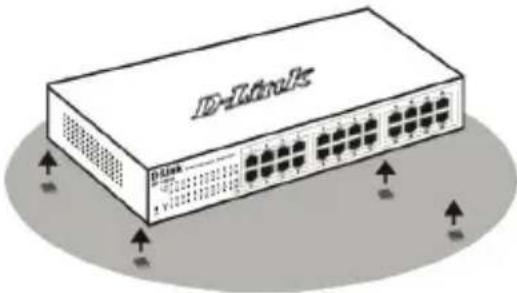 D-LINK DGS110008 - Installazione su un ripiano o una scrivania - 1