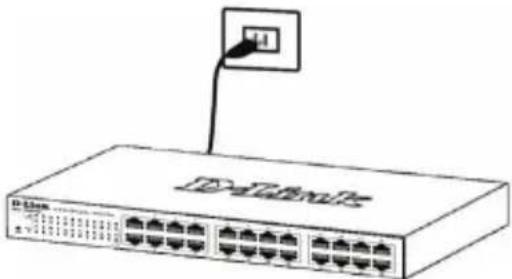 D-LINK DGS110008 - Step 3 – Plugging in the AC Power Cord - 1
