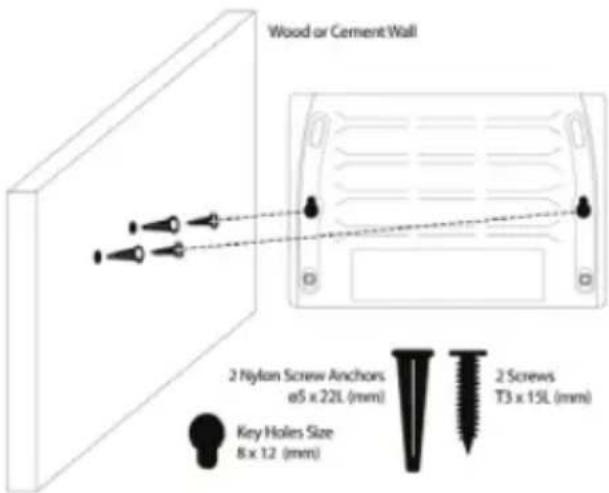 D-LINK DGS110008 - Menempelkan switch pada dinding (Wall-Mount) - 1