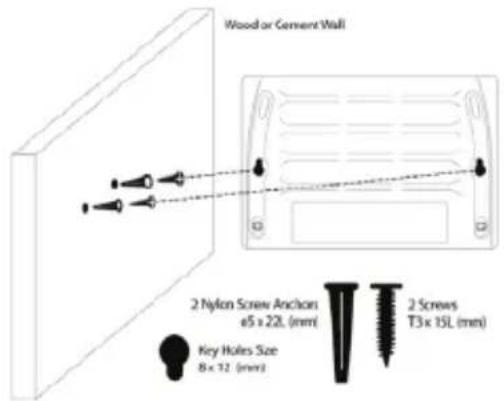 D-LINK DGS110008 - Installation du commutateur sur un mur (montage mural) - 1