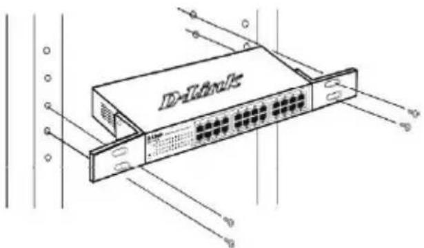 D-LINK DGS110008 - Pemasangan pada Rak - 2