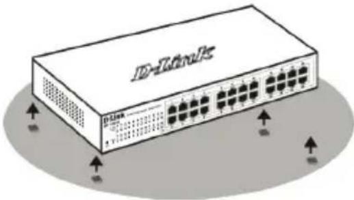 D-LINK DGS110008 - Установка на стол или поверхность - 1