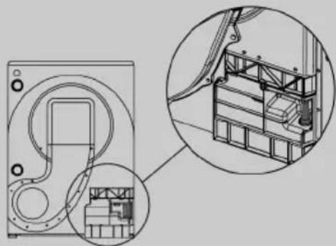 HAIER HD80A2939ES - Fitting the drain hose - 2