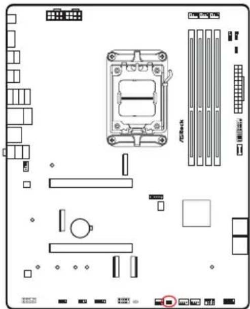 ASROCK X870 Pro RS WiFi - Configuration des cavaliers (jumper) - 3