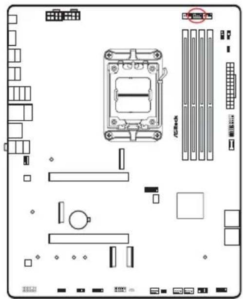 ASROCK X870 Pro RS WiFi - Embases et connecteurs de la carte mère - 19