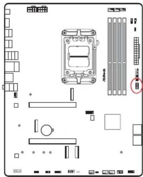 ASROCK X870 Pro RS WiFi - Embases et connecteurs de la carte mère - 11