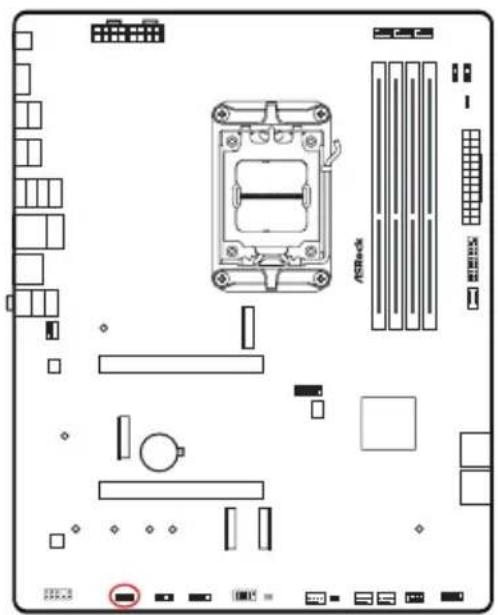 ASROCK X870 Pro RS WiFi - Embases et connecteurs de la carte mère - 31