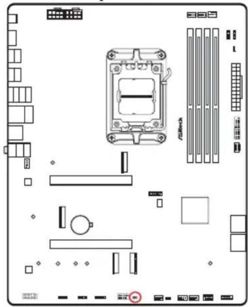 ASROCK X870 Pro RS WiFi - Embases et connecteurs de la carte mère - 28