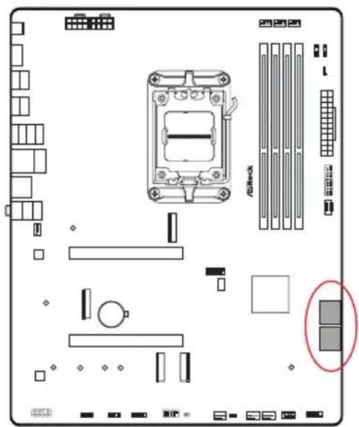 ASROCK X870 Pro RS WiFi - Embases et connecteurs de la carte mère - 7