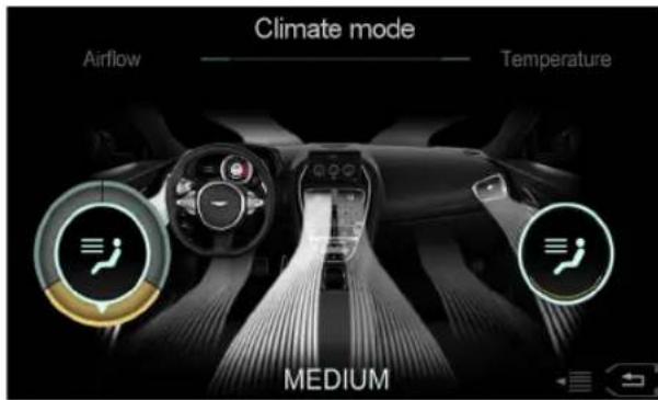 Aston Martin DB11 (2021) - Mode de régulation de la climatisation - 1