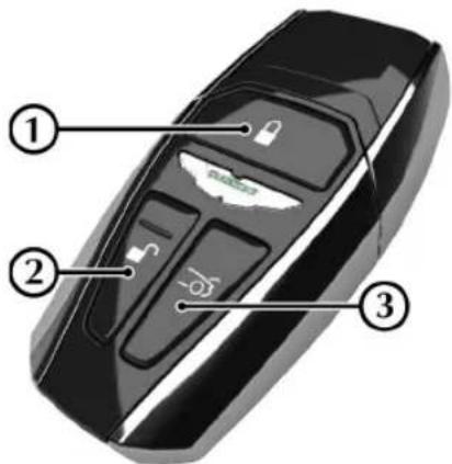 Aston Martin DB11 (2021) - Quelles sont les fonctions du bouton ou de la clé ? - 1