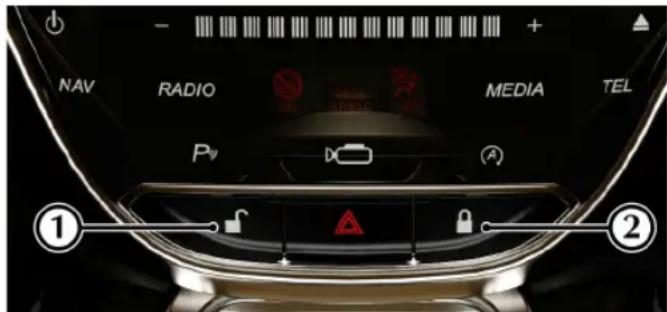 Aston Martin DB11 (2021) - Commutateurs de verrouillage intérieurs - 1